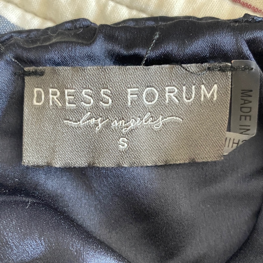 Dress Forum Navy Satin Midi Dress - Picture 2 of 3
